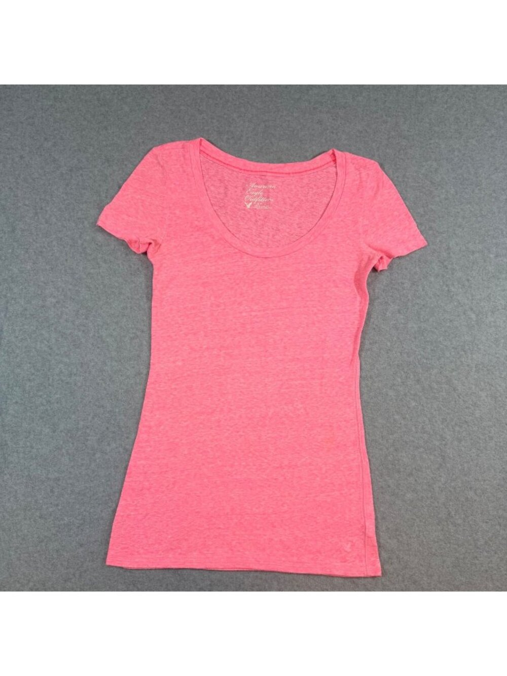 American Eagle Outfitters Women's Small Pink Scoop Neck T-Shirt Cotton